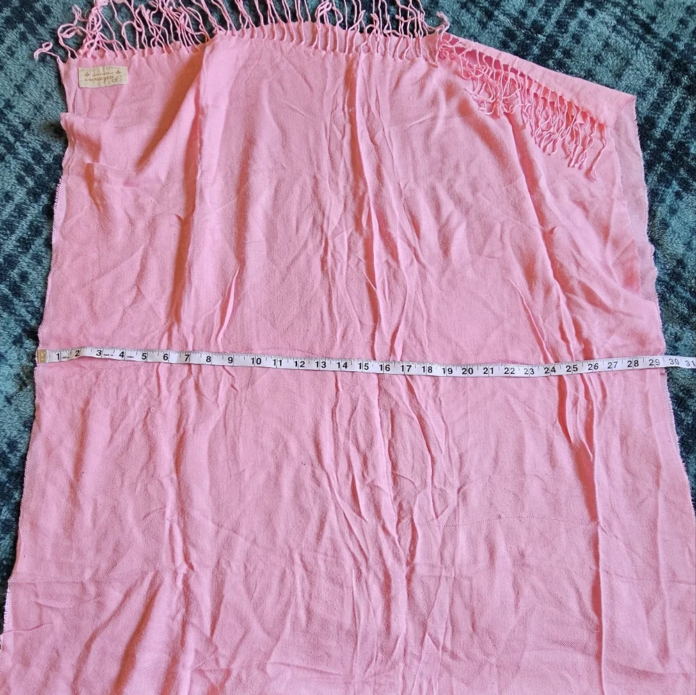 Bright‎ Barbie pink pashmina by Finished Firenze Italy